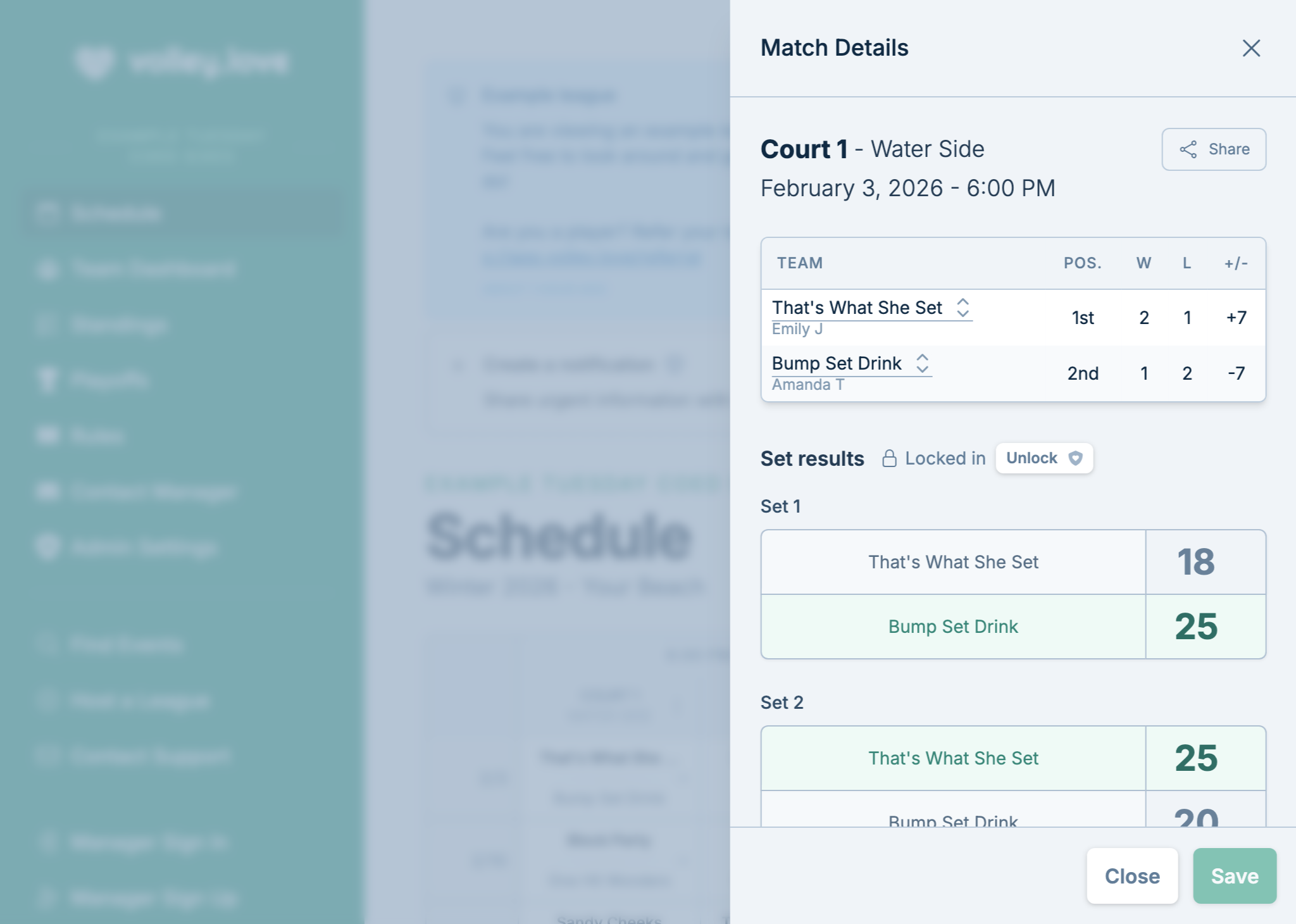 A screenshot of an email sent by the slowpitch.love service that reminds captains to enter their scores after a game completes