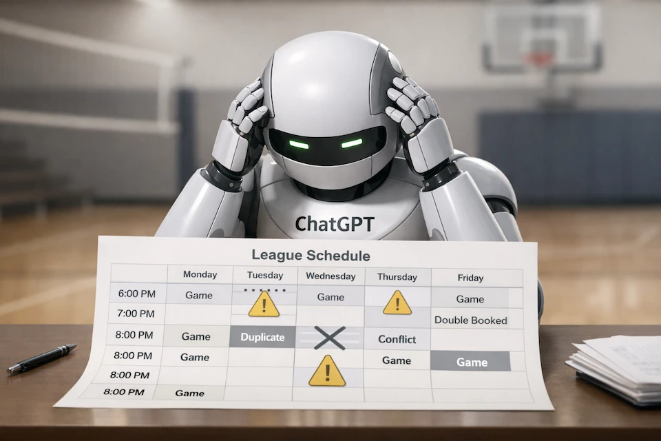 Why AI can't generate your softball league schedule